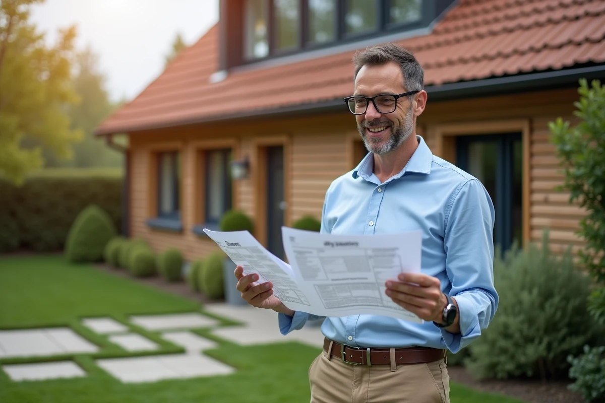 Homme examinant un rapport d