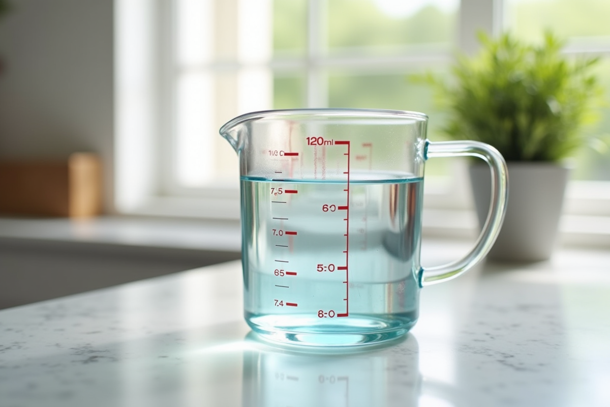 Verre doseur avec 200 ml d